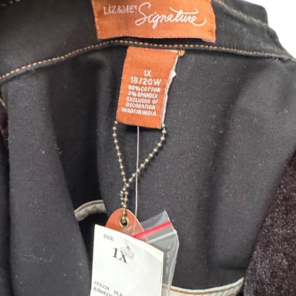 LIZ & ME Signature Blue Denim Jacket for Women, Size 1X. - Picture 5 of 13